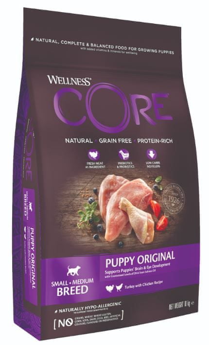 WELLNESS-CORE Wellness Dog SB/SM Puppy morka a kura 10 kg